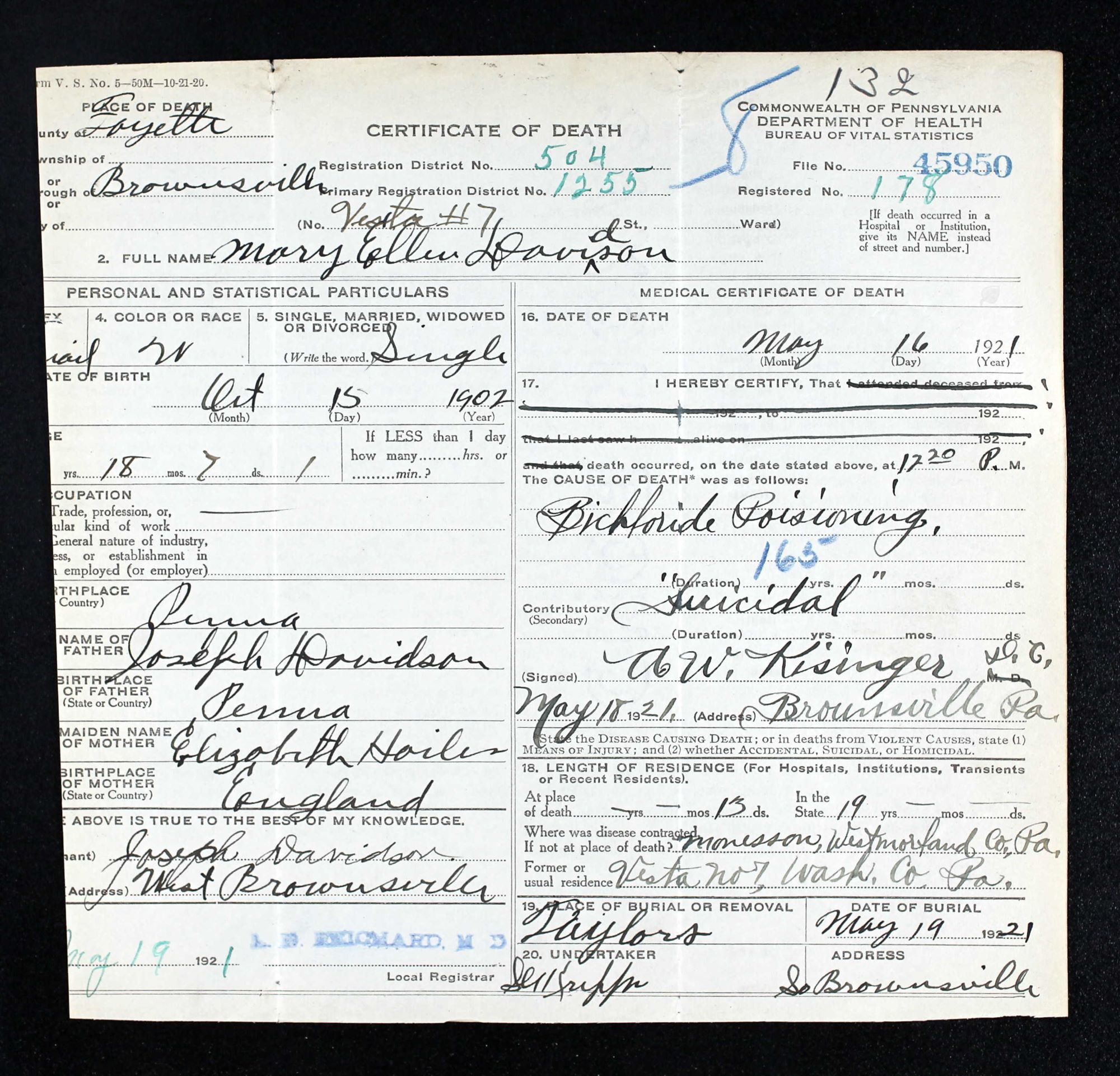 death cert